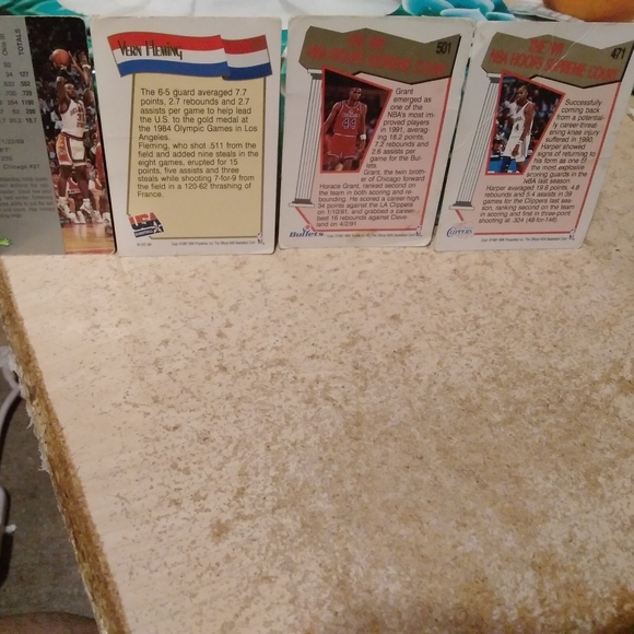 7 basketball Set Of cards NBA hoops brand And Vintage 90s - Picture 2 of 16